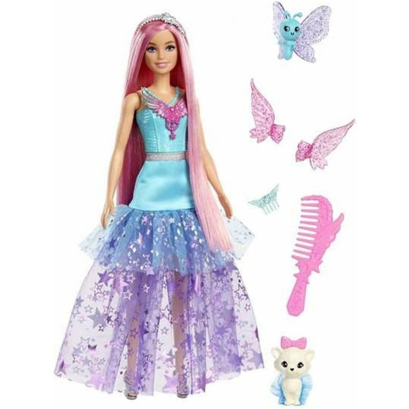 7'' Long Fantasy Hair Two Fairytale Dress“Malibu” Touch of Magic Barbie Doll - Picture 1 of 6